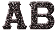 Greek Glitter Text - 7 colors